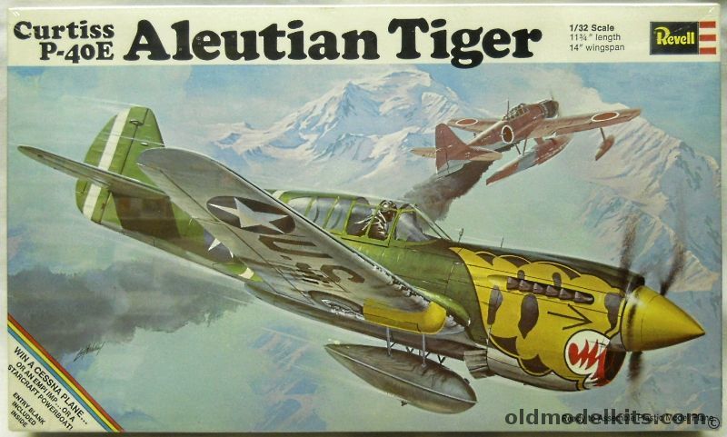 Revell 1/32 Curtiss P-40E Aleutian Tiger (Warhawk), H271-200 plastic model kit